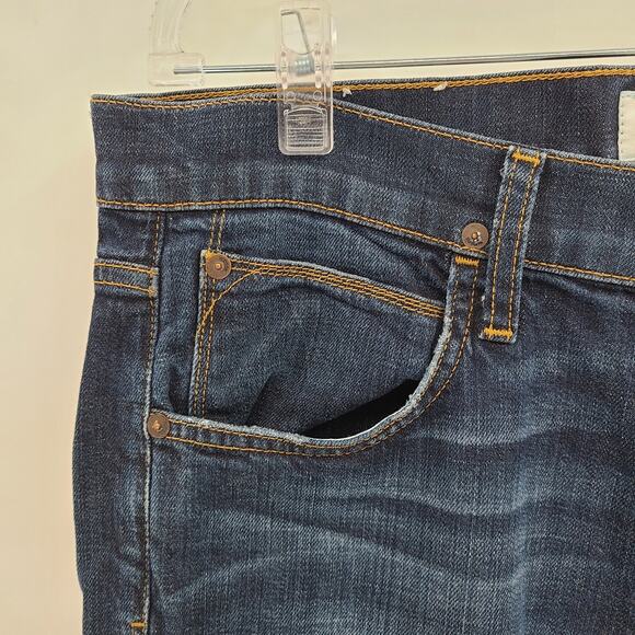 Hudson Jeans Mens 32 X 30 Blue Byron Straight‎ Leg Mid Rise Button Fly Stretch - Picture 7 of 13